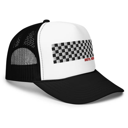 RiOTS. - RiOTS. RACING - MODE Mesh Trucker Hat - White/Black