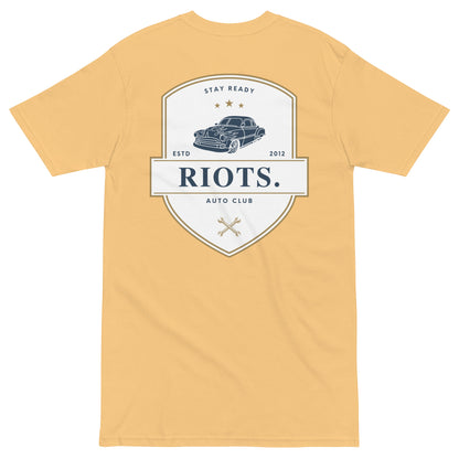 RiOTS. - AUTO CLUB - HEAVYWEIGHT T-SHIRT - Gold