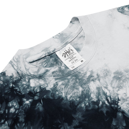 RiOTS. - THE WATCHERS Oversized Tie-Dye T-Shirt - Charcoal