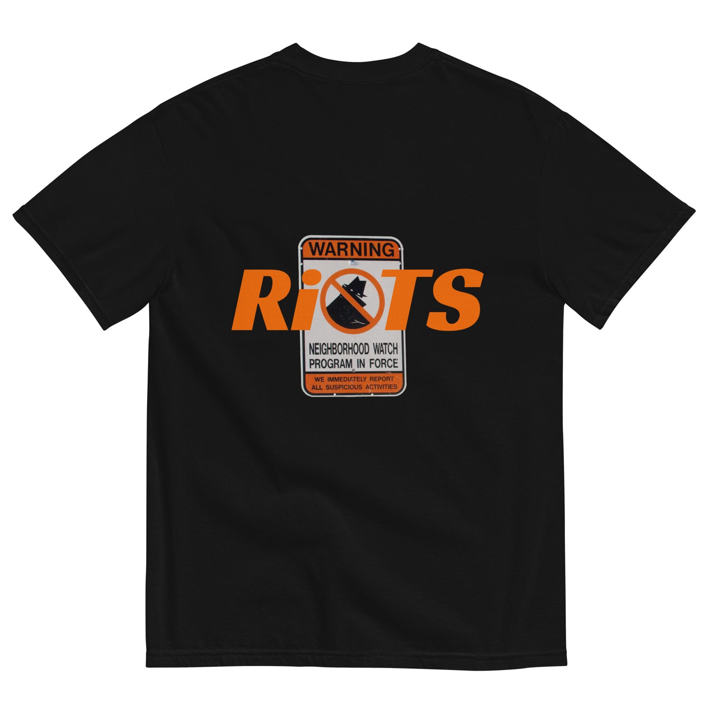 RiOTS. - THE WATCHERS T-SHIRT - Black