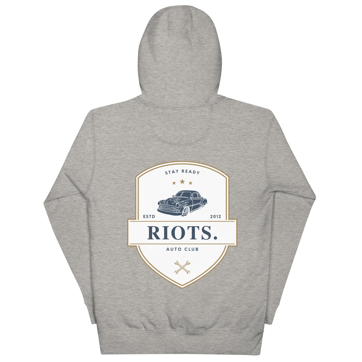 RiOTS. - AUTO CLUB - Unisex Hoodie - Grey