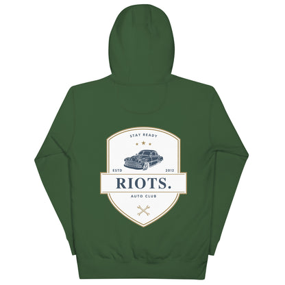 RIOTS. - AUTO CLUB - Unisex Hoodie - Green